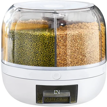 6 Compartment Whole Grain Storage Box